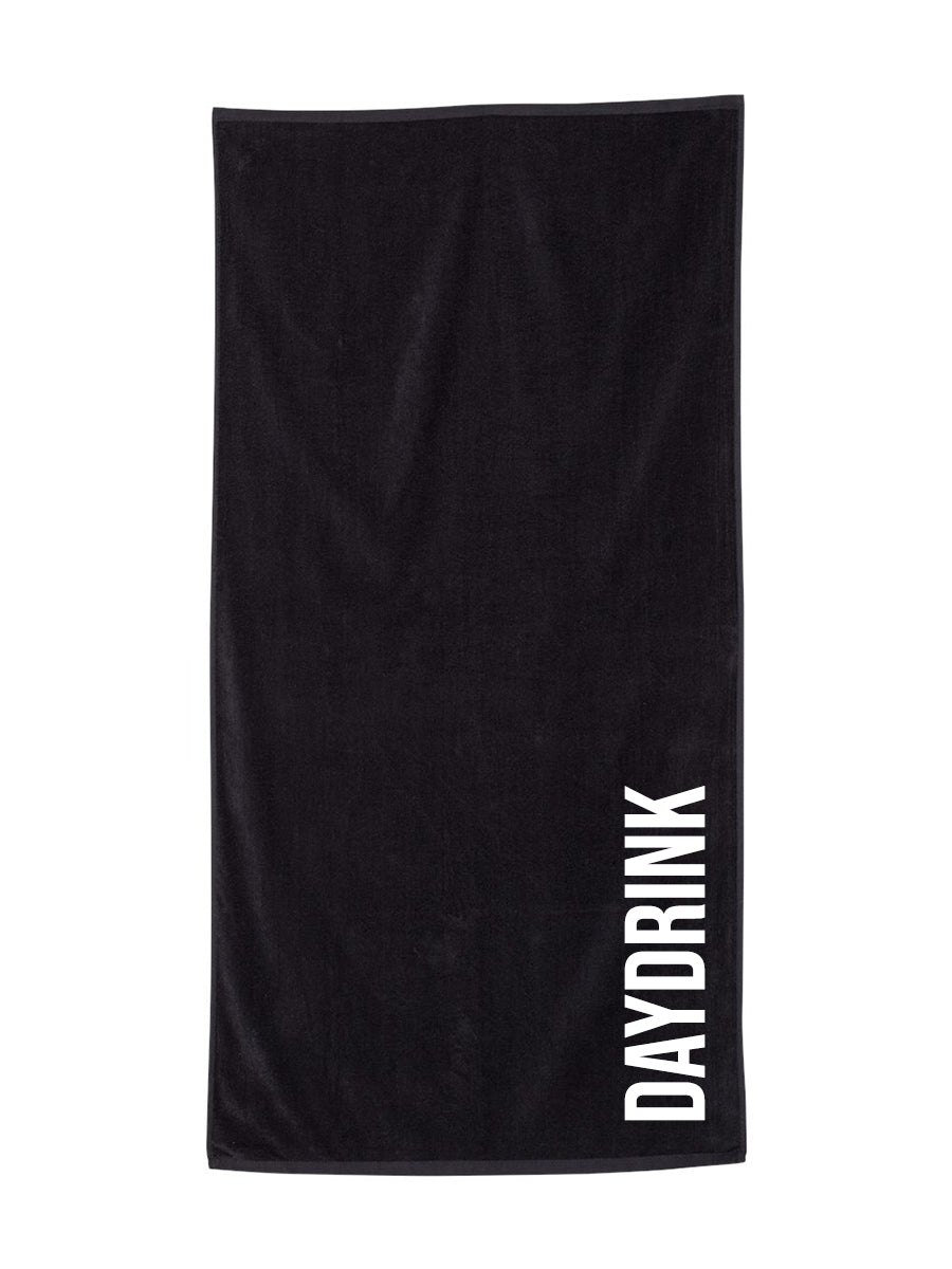 DAYDRINK BEACH TOWEL TOWEL LULUSIMONSTUDIO BLACK One Size 